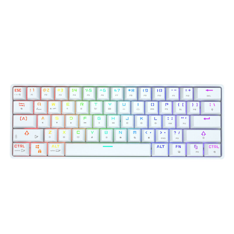 Teclado Mecánico Inalámbrico Bluetooth con Keycaps PBT de Colores