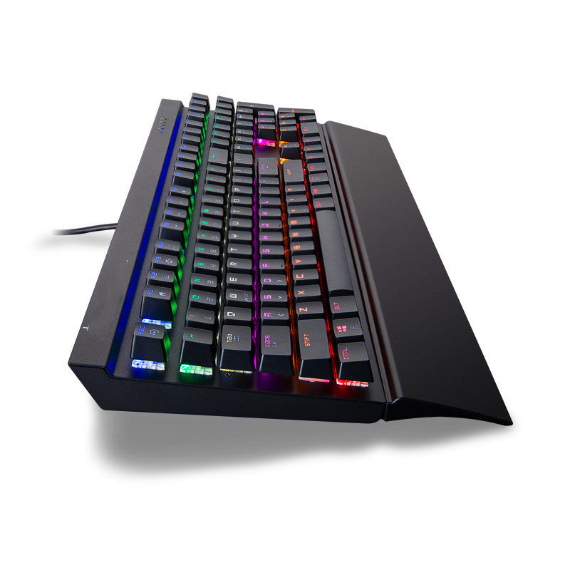 Teclado Mecánico MK15 con Reposamuñecas y Teclas Cuadradas