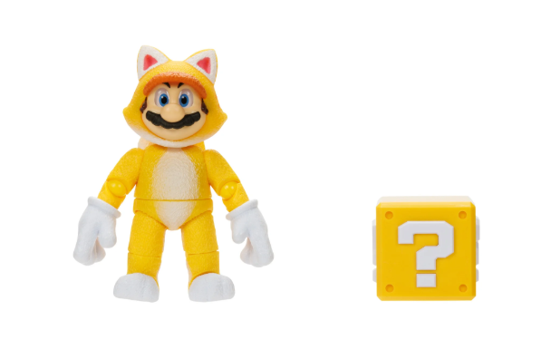 Cat Mario (41728) Figura de Acción con Accesorio de Bloque de Pregunta