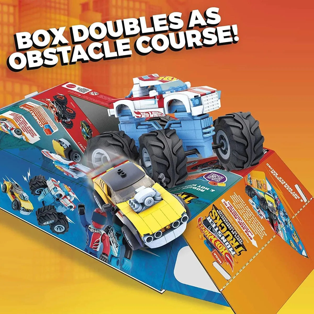 Mega Construx Hot Wheels Monster Trucks – Rodger Dodger & Hot Wheels Racing
