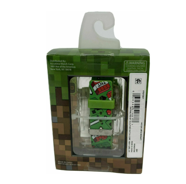 Minecraft Reloj Unisex Infantil con Pantalla LED "TNT CREEPER" (MIN4047WM)