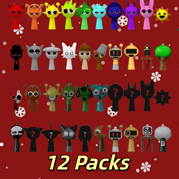 12 pack Sprunki Incredibox Blind Box