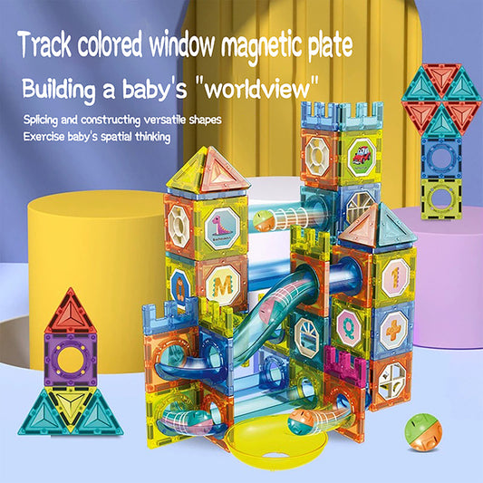 Bloques Magnéticos con Ventanas Coloridas