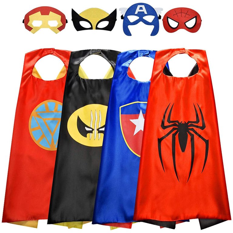 Set de Disfraces de Superhéroes (4 piezas)