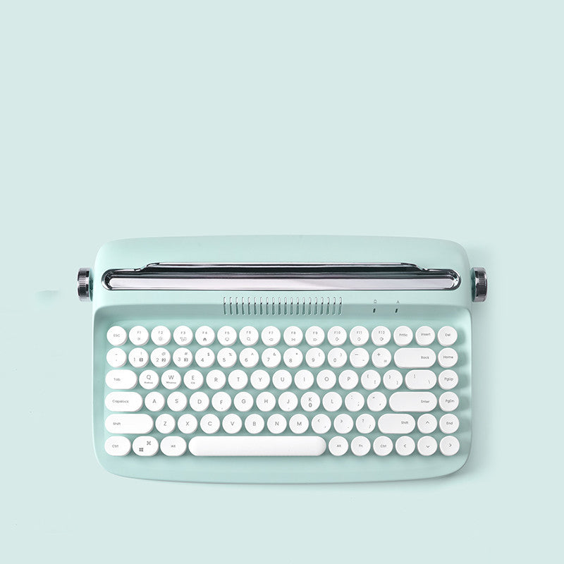 Set Retro de Teclado Bluetooth y Mouse – Colores Cute para Oficina y iPad