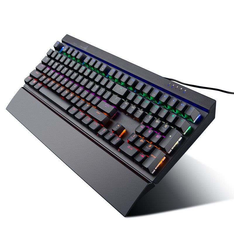 Teclado Mecánico MK15 con Reposamuñecas y Teclas Cuadradas
