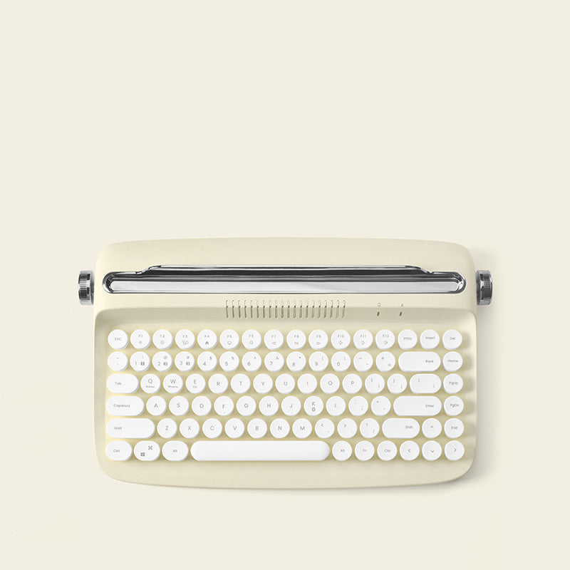 Set Retro de Teclado Bluetooth y Mouse – Colores Cute para Oficina y iPad