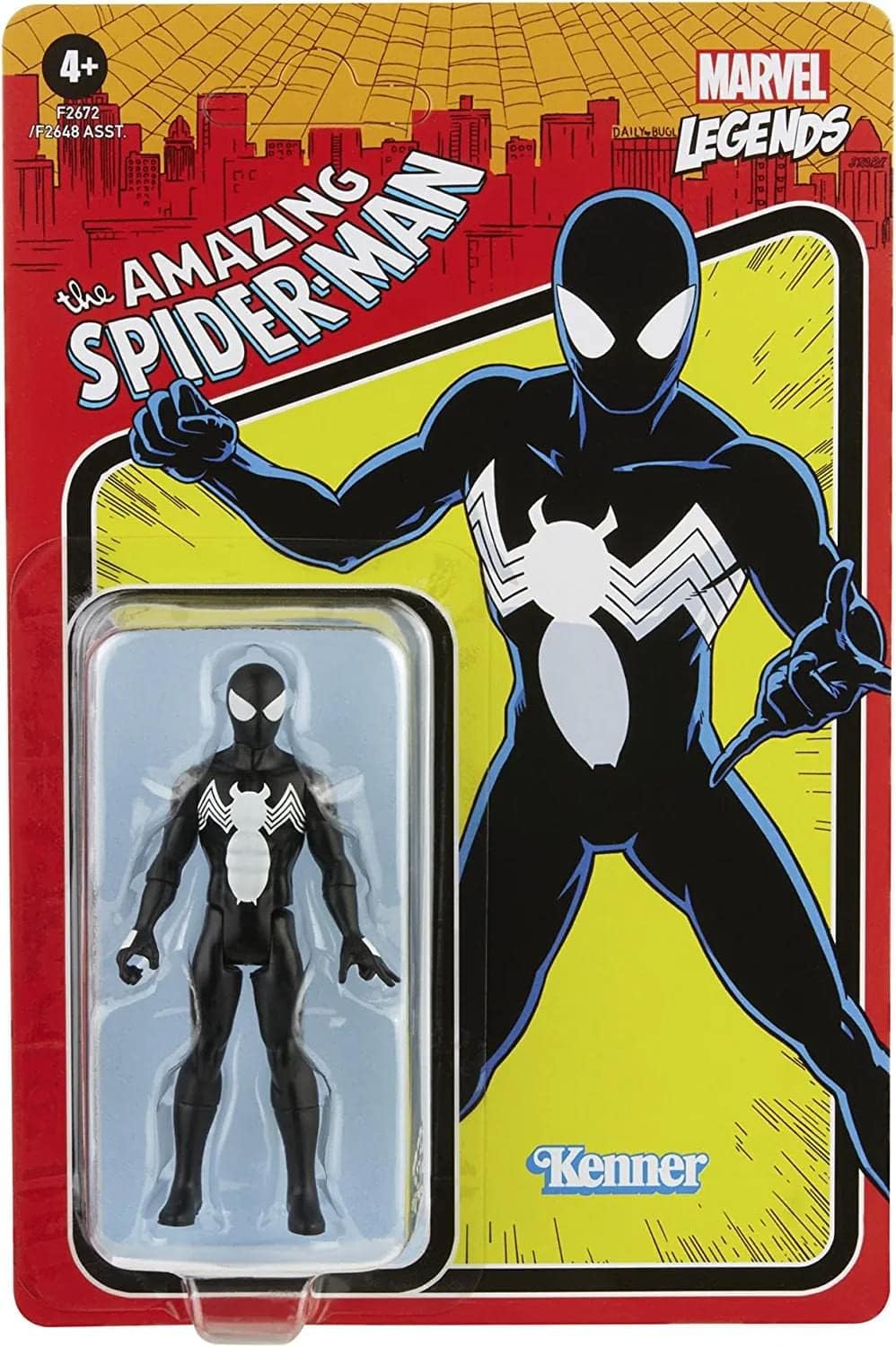 Figura Spider-Man Traje Simbionte - Marvel Legends Retro 375