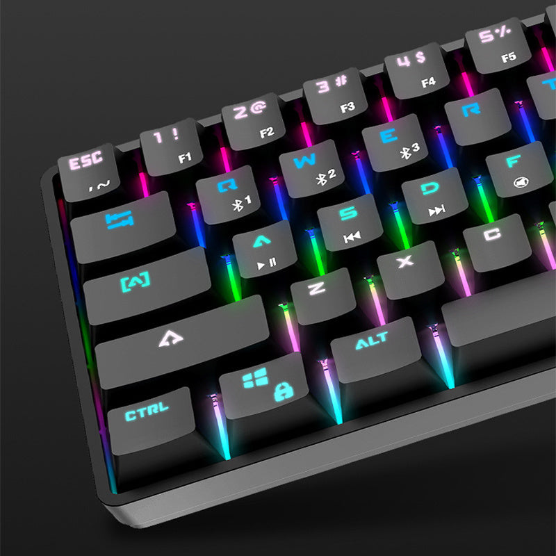 Teclado Mecánico Inalámbrico Bluetooth con Keycaps PBT de Colores