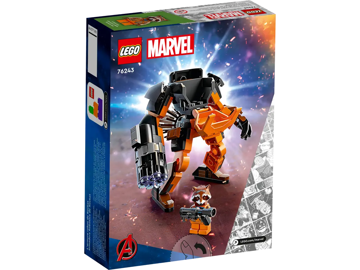 LEGO® Marvel – Armadura Robótica de Rocket (76243)
