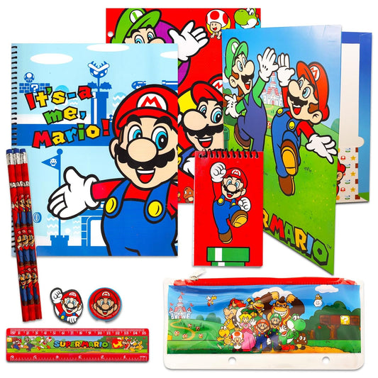 Super Mario - Set de Papeleria 11 piezas
