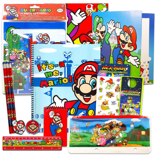 Super Mario - Set de Papeleria 11 piezas