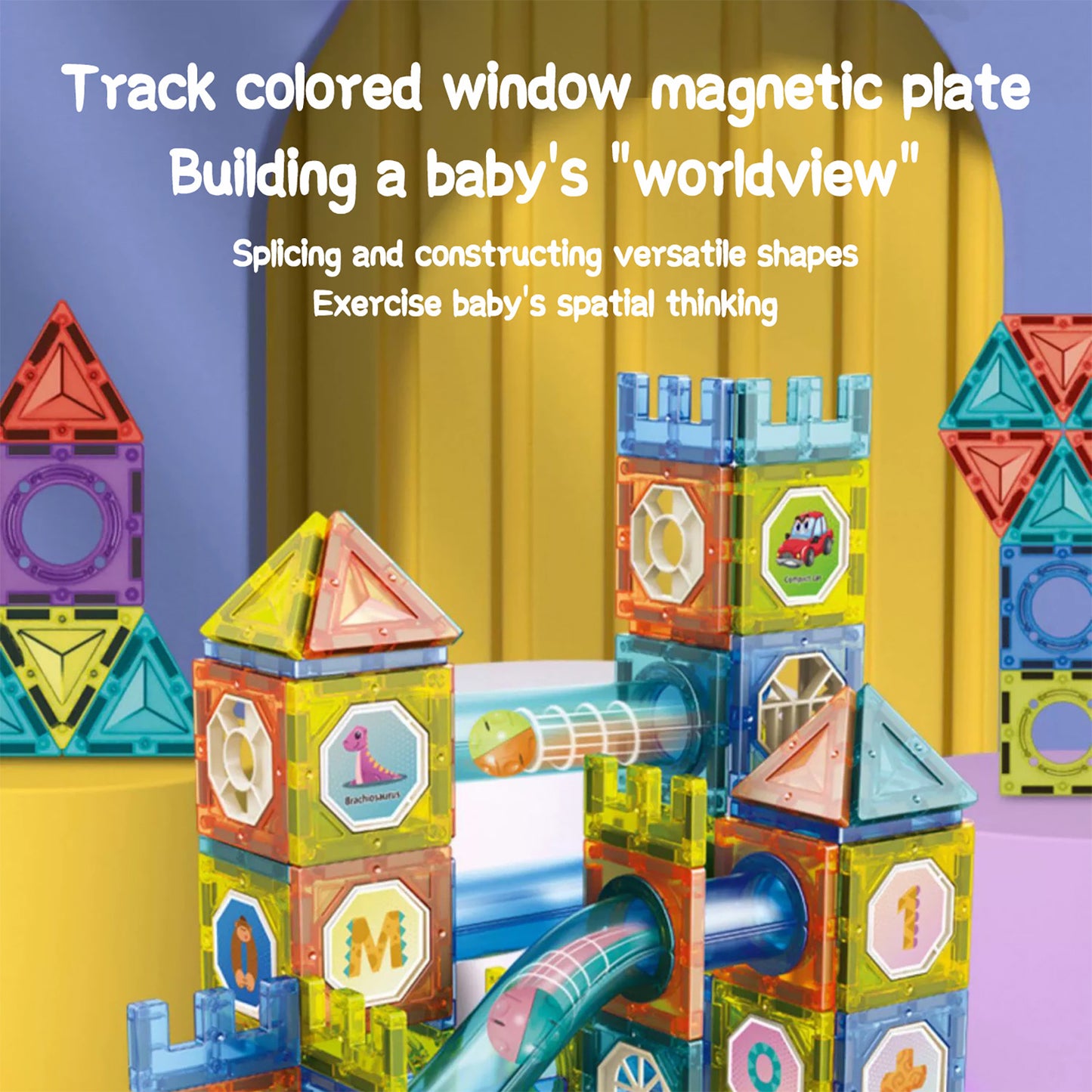 Bloques Magnéticos con Ventanas Coloridas