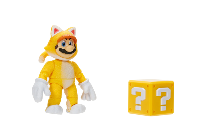 Cat Mario (41728) Figura de Acción con Accesorio de Bloque de Pregunta