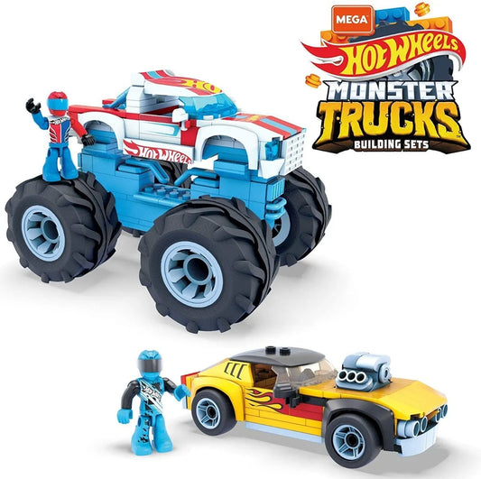 Mega Construx Hot Wheels Monster Trucks – Rodger Dodger & Hot Wheels Racing