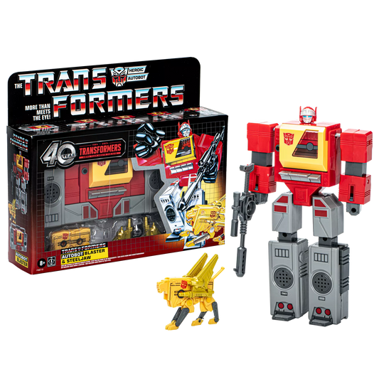 Transformers 40 Aniversario – Autobot Blaster y Steeljaw
