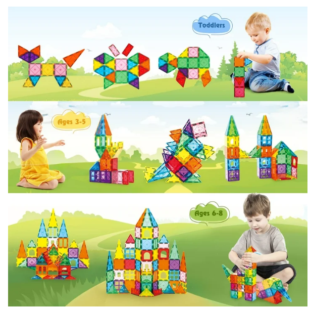 Bloques Magnéticos para Niños. 42 Piezas