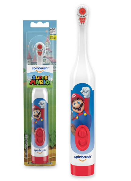 Cepillo de Dientes Eléctrico para Niños Super Mario Spinbrush