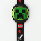Minecraft Reloj LCD de Pulsera Unisex de Silicona, Negro (MIN4069WM)