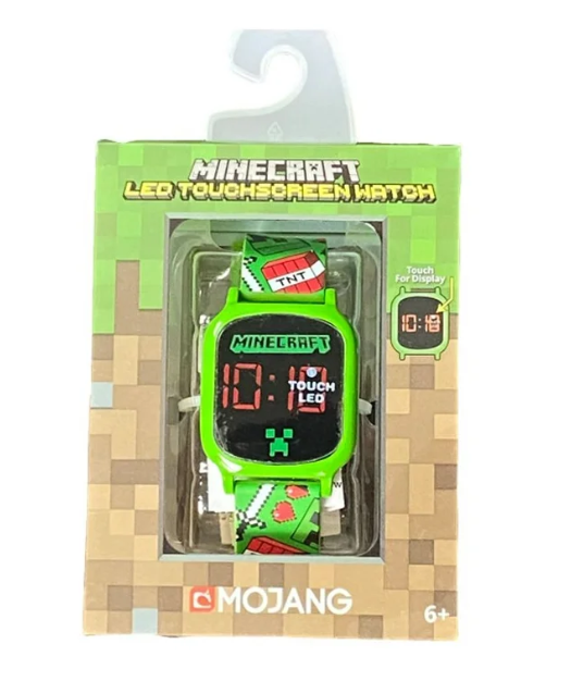 Minecraft Reloj Unisex Infantil con Pantalla LED "TNT CREEPER" (MIN4047WM)