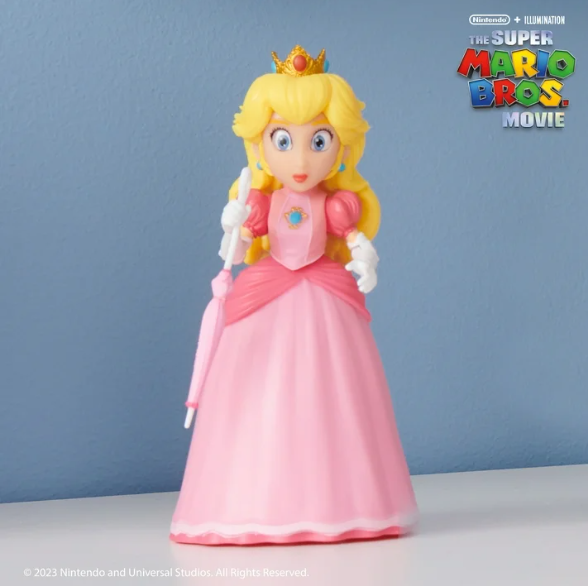 Princesa Peach (41718) Figura de Acción con Accesorio de Paraguas