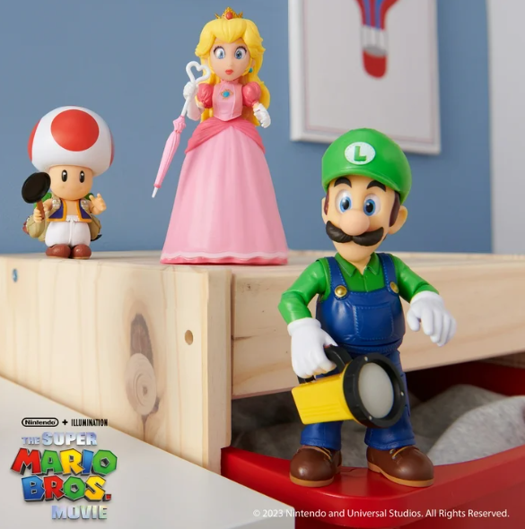 Princesa Peach (41718) Figura de Acción con Accesorio de Paraguas