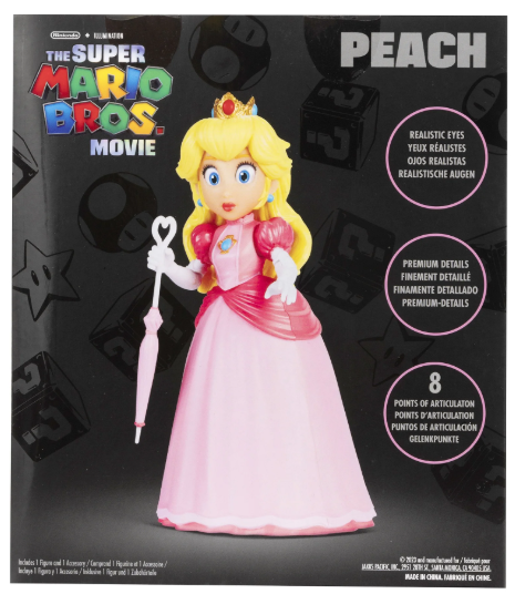 Princesa Peach (41718) Figura de Acción con Accesorio de Paraguas