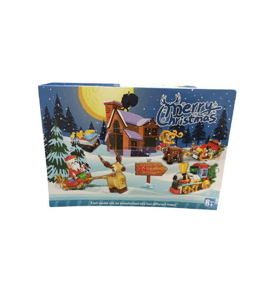 Calendario de Adviento "Merry Christmas" – Set de construcción 2 en 1