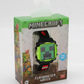 Minecraft Reloj LCD de Pulsera Unisex de Silicona, Negro (MIN4069WM)