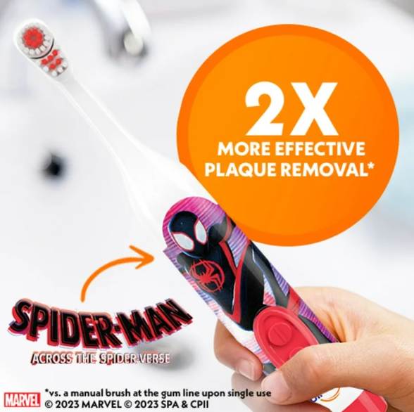Cepillo de Dientes Eléctrico para Niños Spider-Man Movie Spinbrush