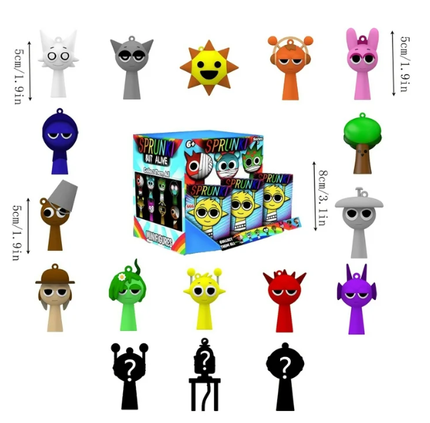 12 pack Sprunki Incredibox Blind Box