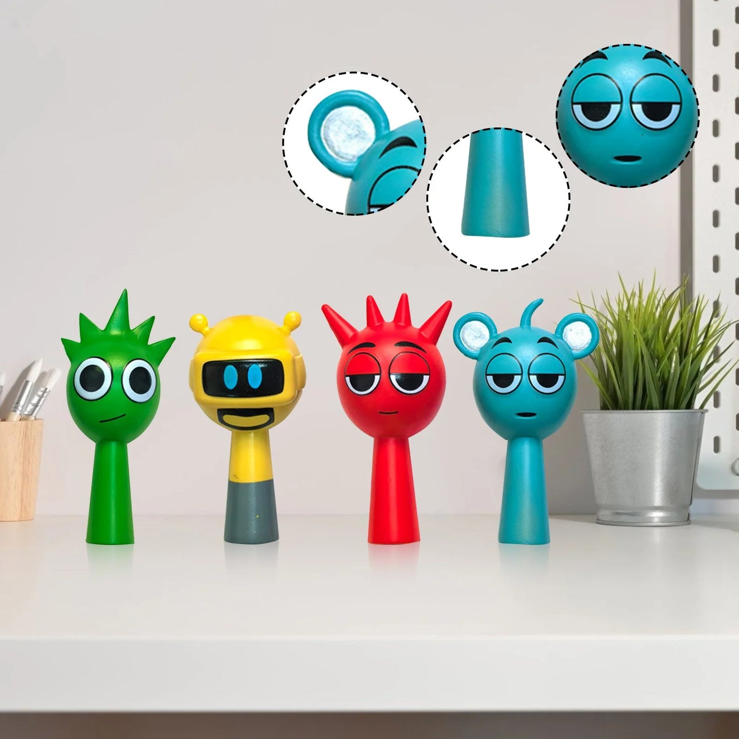 Sprunki Figuras de Acción y Coleccionables - Set de 6 Figuras