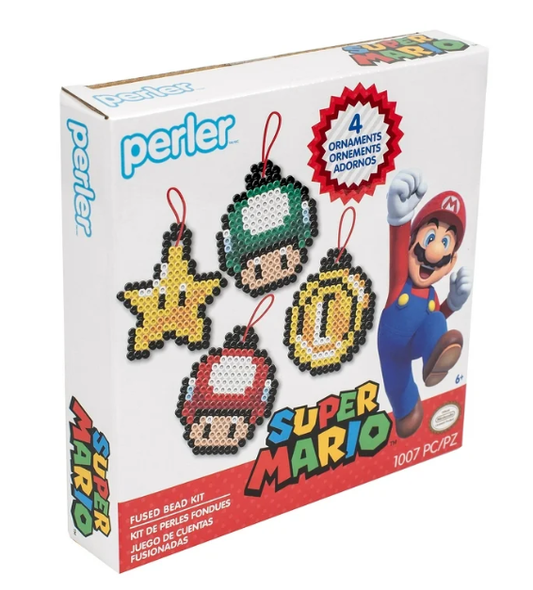 Kit de Adornos con Cuentas Termofusibles de Super Mario de Nintendo