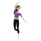Barbie Made to Move – Muñeca con Top Morado