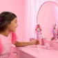 Barbie Fashionista Muñeca Deluxe – Cabello Rosa y Vestido Brillante