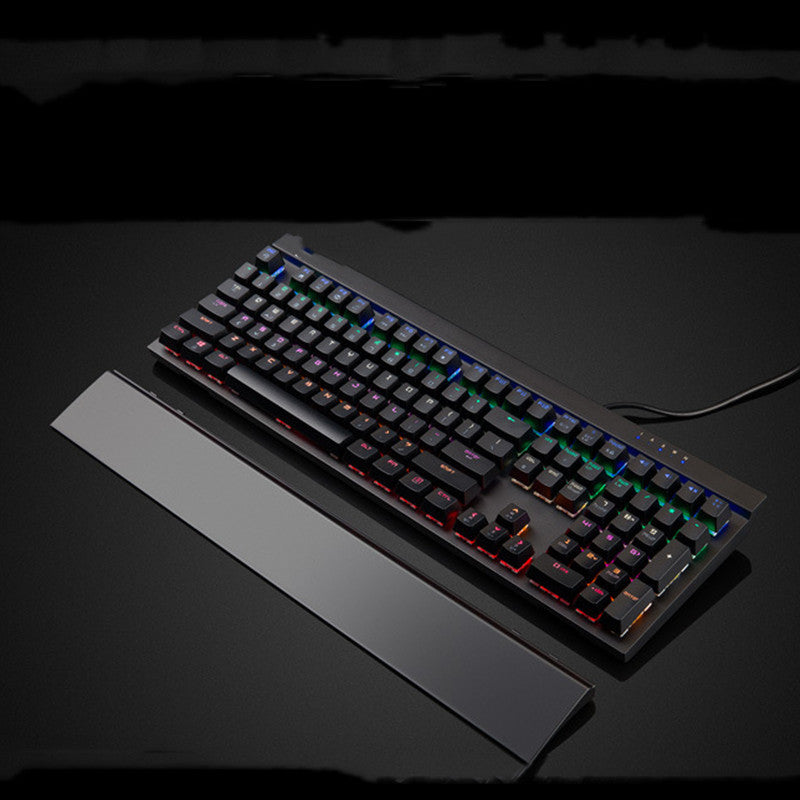 Teclado Mecánico MK15 con Reposamuñecas y Teclas Cuadradas
