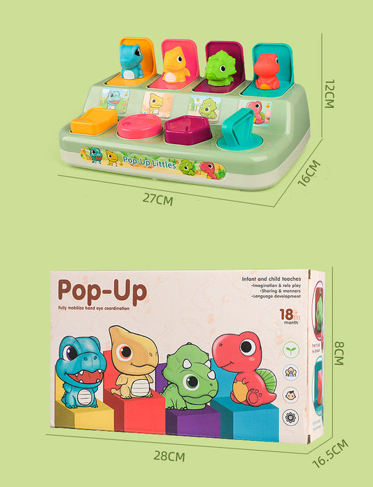 Caja mecánica de dinosaurio adorable
