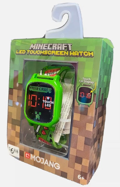 Minecraft Reloj Unisex Infantil con Pantalla LED "TNT CREEPER" (MIN4047WM)